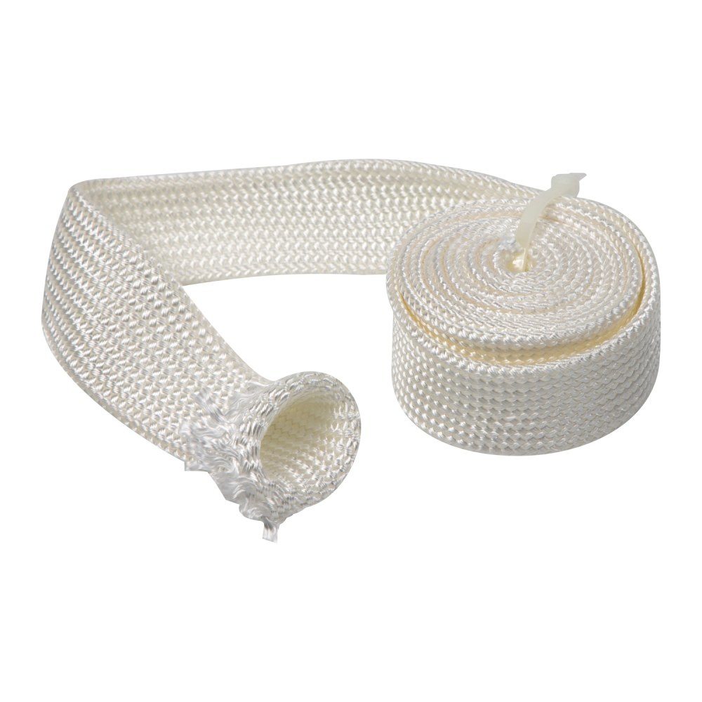 Manga de sílica utilizada para aumentar a proteção de mangueiras e cabos em ambientes agressivos.